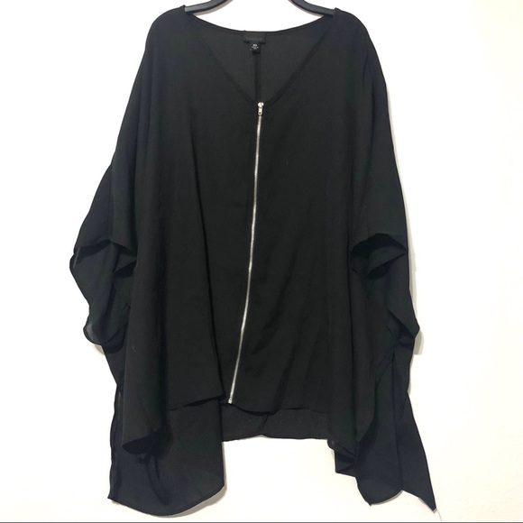 Torrid | Full zip sheer blouse - Picture 3 of 6